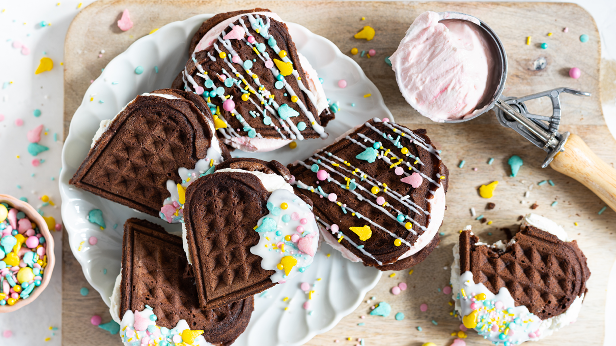 Eiswaffel Sandwiches