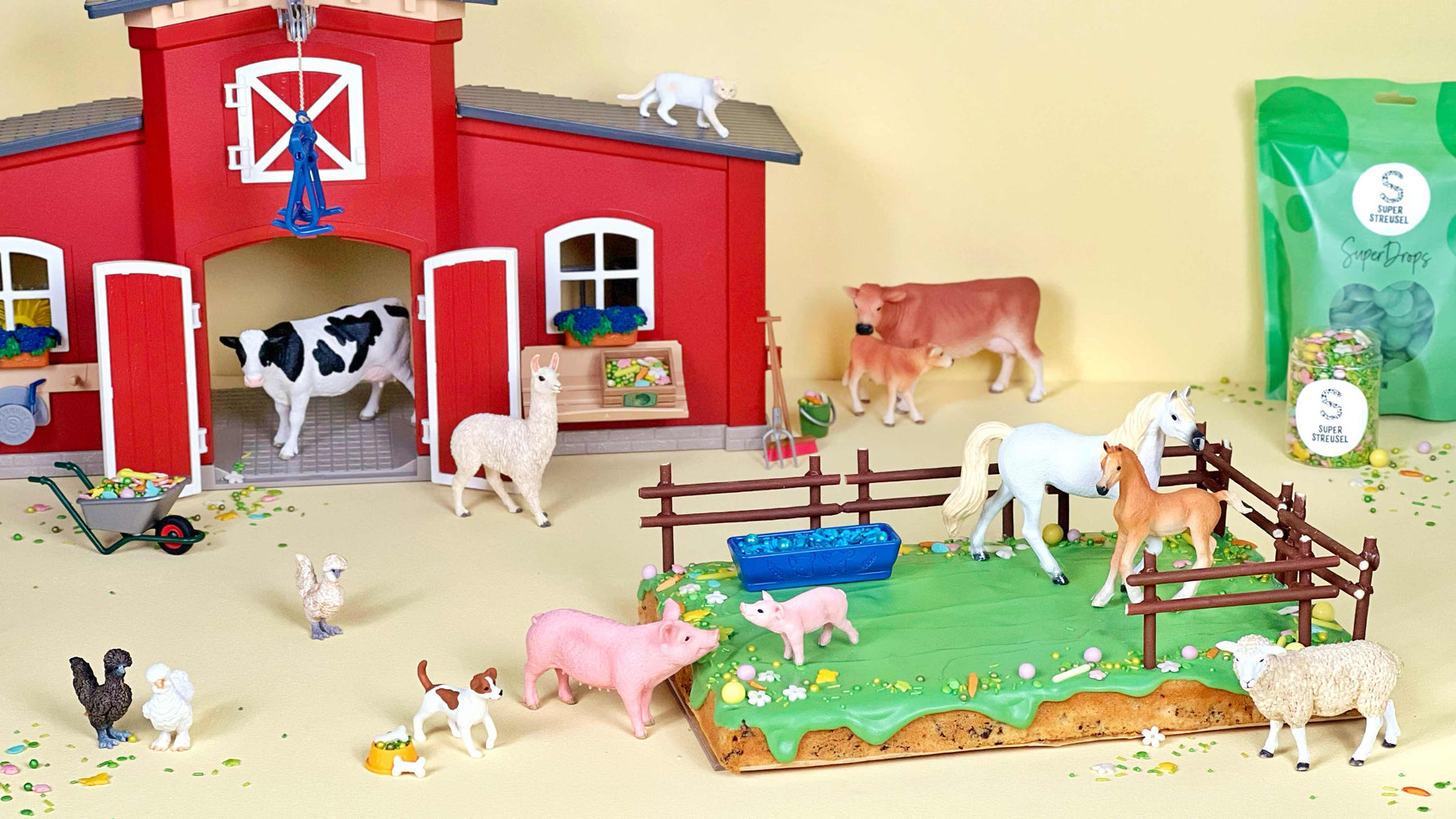 Schleich Bauernhof Kuchen 